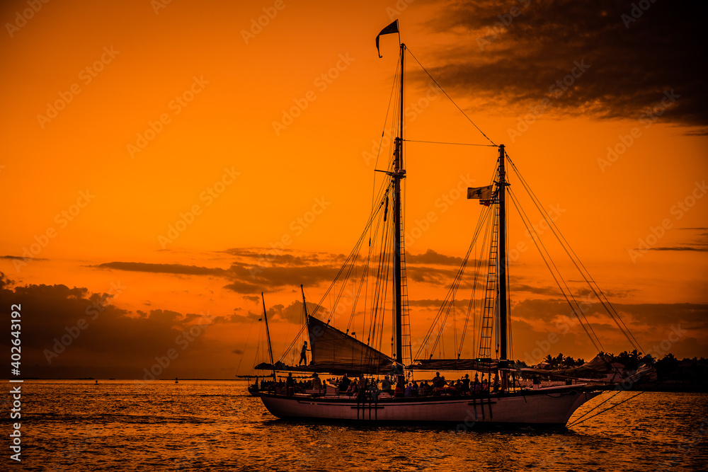 Fototapeta premium Sunset in Key West Florida