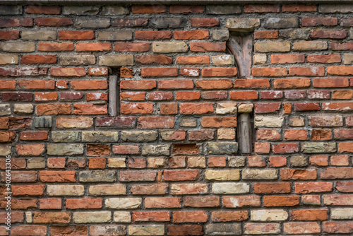 Old Brick Wall Background from Northern Europe