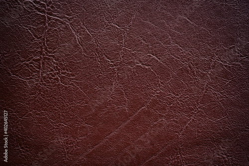 Dark brown leather texture can be use as background 