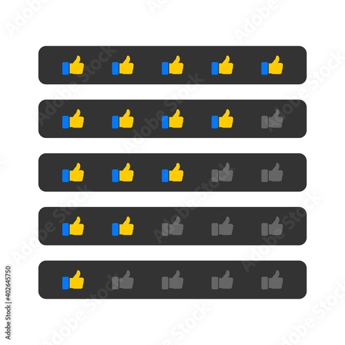 Like Rating Icon : Social Media Theme, Digital Theme, Technology Theme, Infographics and Other Graphic Related Assets.