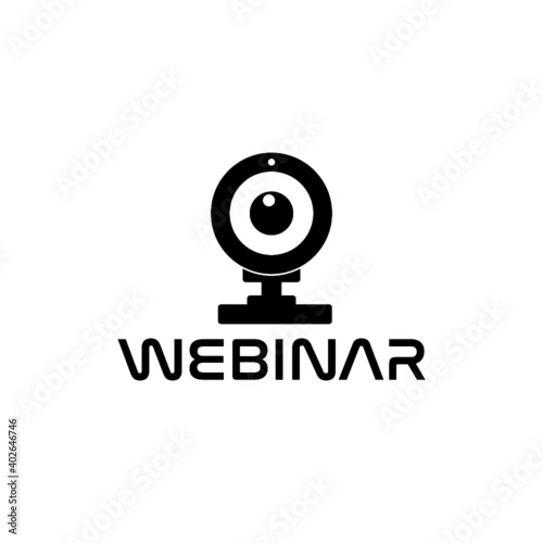 Web cam webinar icon isolated on white background