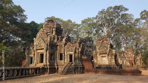 Cambodia. Chau Say Tevoda temple. The Hindu temple was built in the 12th century. Siem Reap city.  Siem Reap province. photo