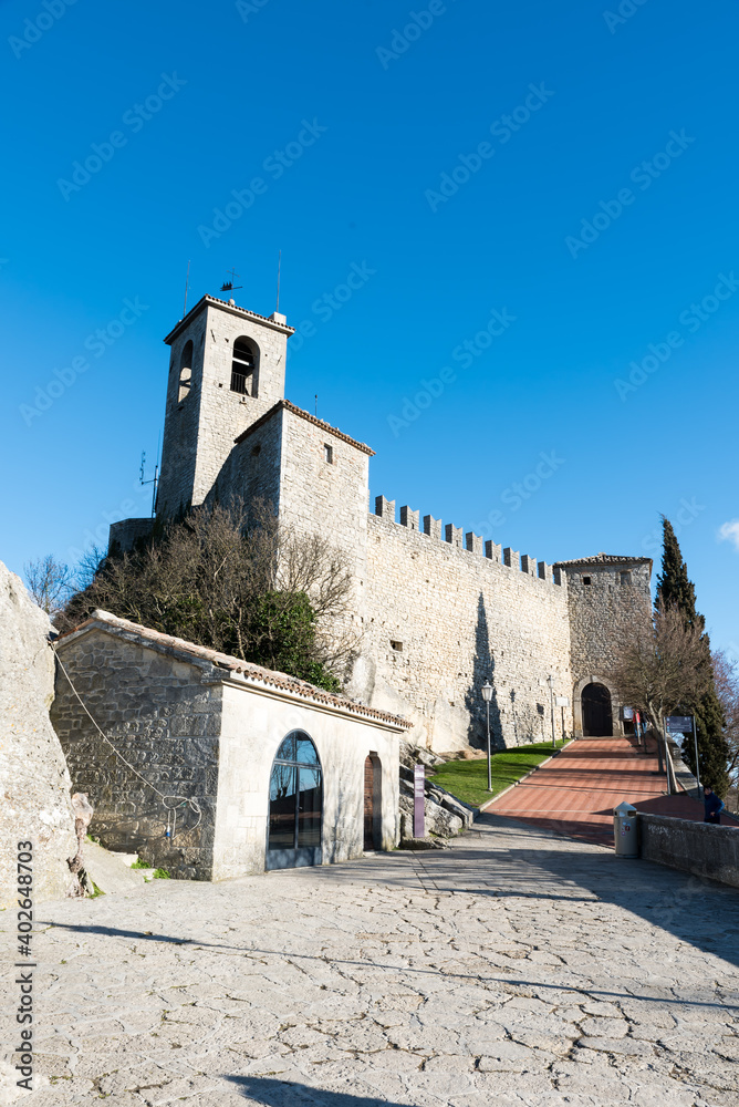 Roads and buildings of San Marino Rimini