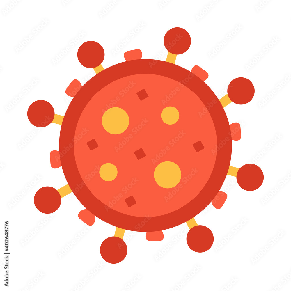 Fototapeta premium Virus icon for webpage, application, card, printing, social media, posts etc.