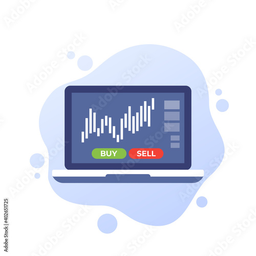 trading, forex and stock market, vector