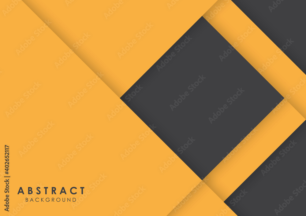 Fototapeta premium Abstract background black and yellow modern design