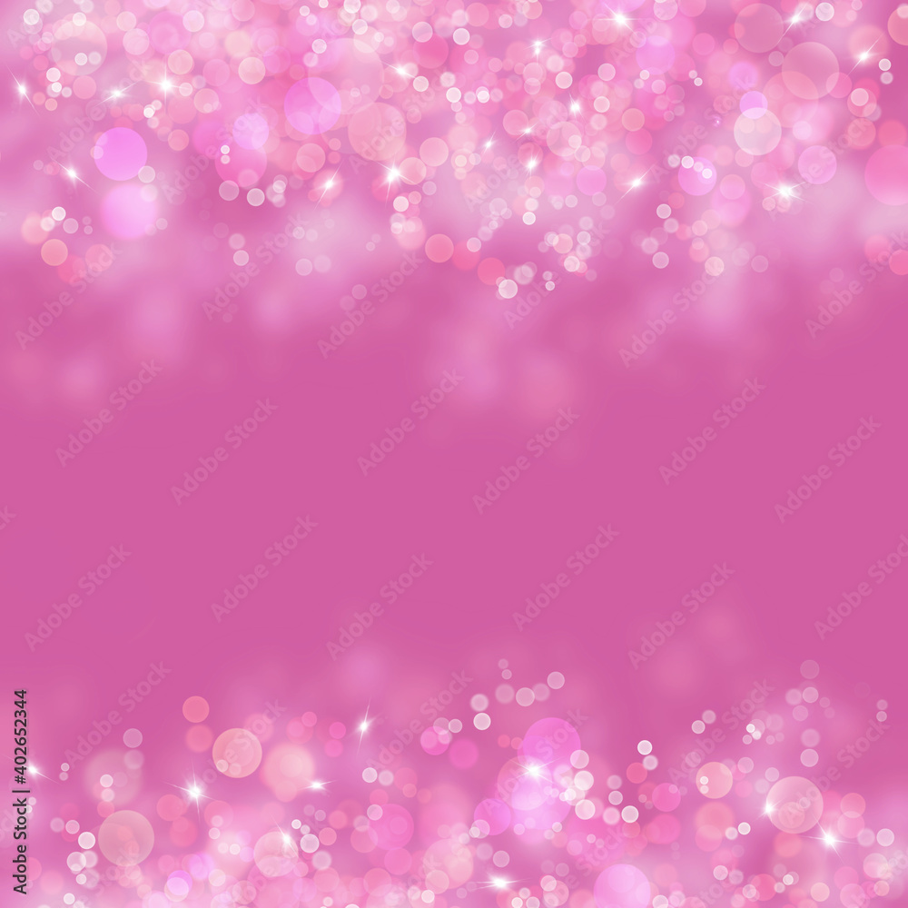 Pink bokeh abstract light background. Delicate colors