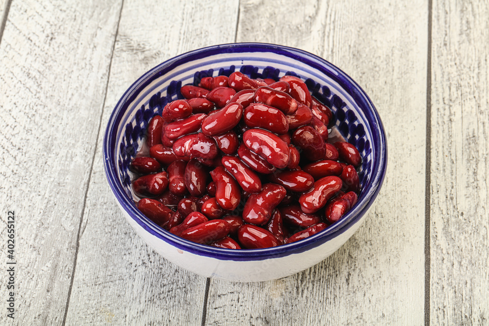 Canned red Kidney in the bowl Canned red Kidney in the bowl