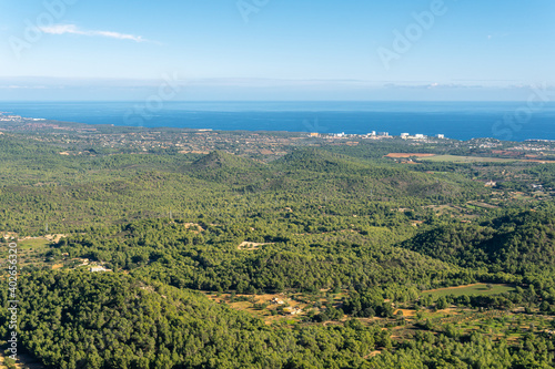 Mediterranean mountain landscape on a sunny day
