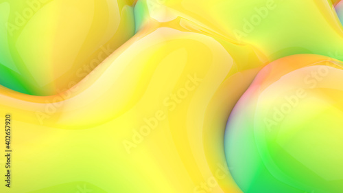 Beautiful abstract organic Lava  background for social and corporate media. Bright color combinations. 3d rendering