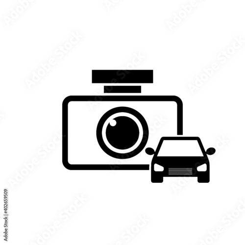 Dvr car icon isolated on white background