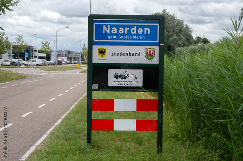 Street Sign At Naarden The Netherlands 1-7-2020 photo