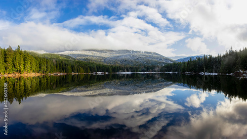 Beautiful panorama landscape photo of Lost Lake.