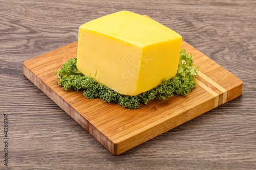 Yellow tilsiter cheese dairy product