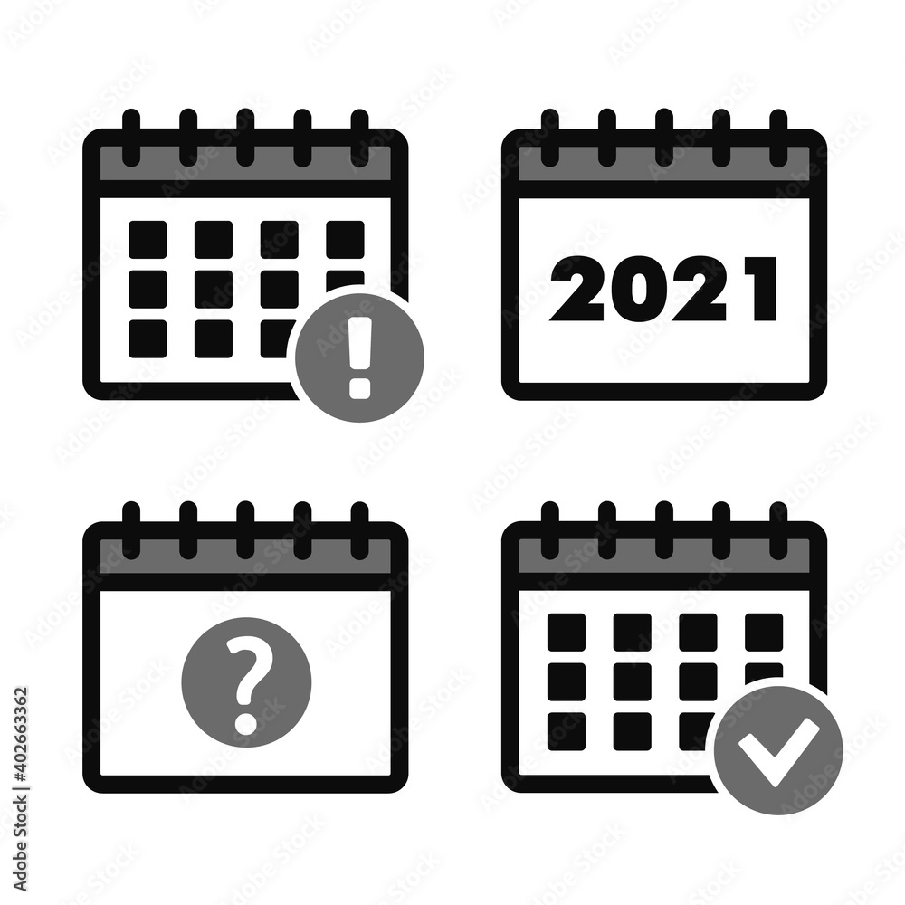 Vector calendar icons. Event icon. Calendar vector sign Vector calendar icons. Event icon. Calendar vector sign