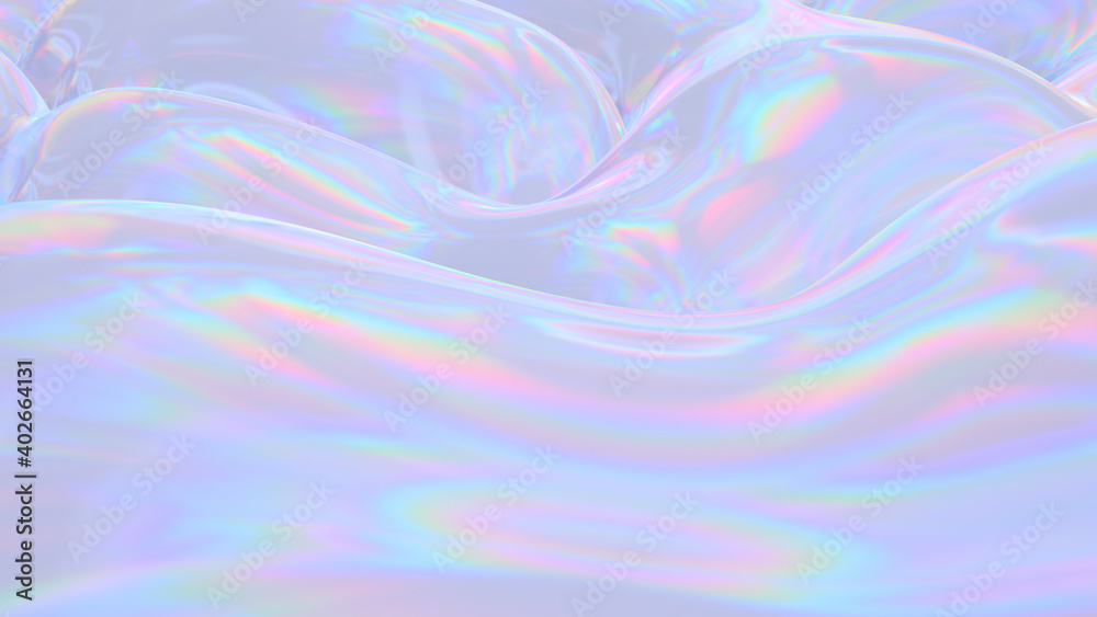 Abstract digital fabric. Sci-fi background. Holographic neon foil. 3D illustration Abstract digital fabric. Sci-fi background. Holographic neon foil. 3D illustration