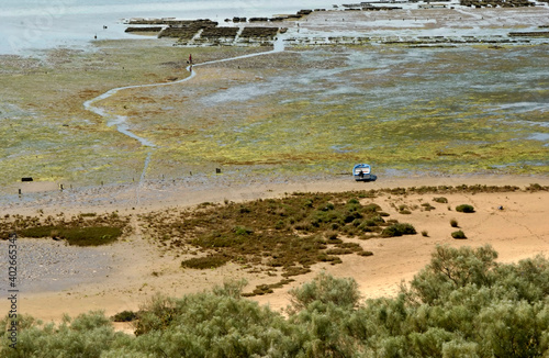 Typical Ria landscape near Olhao, Algarve - Portugal 