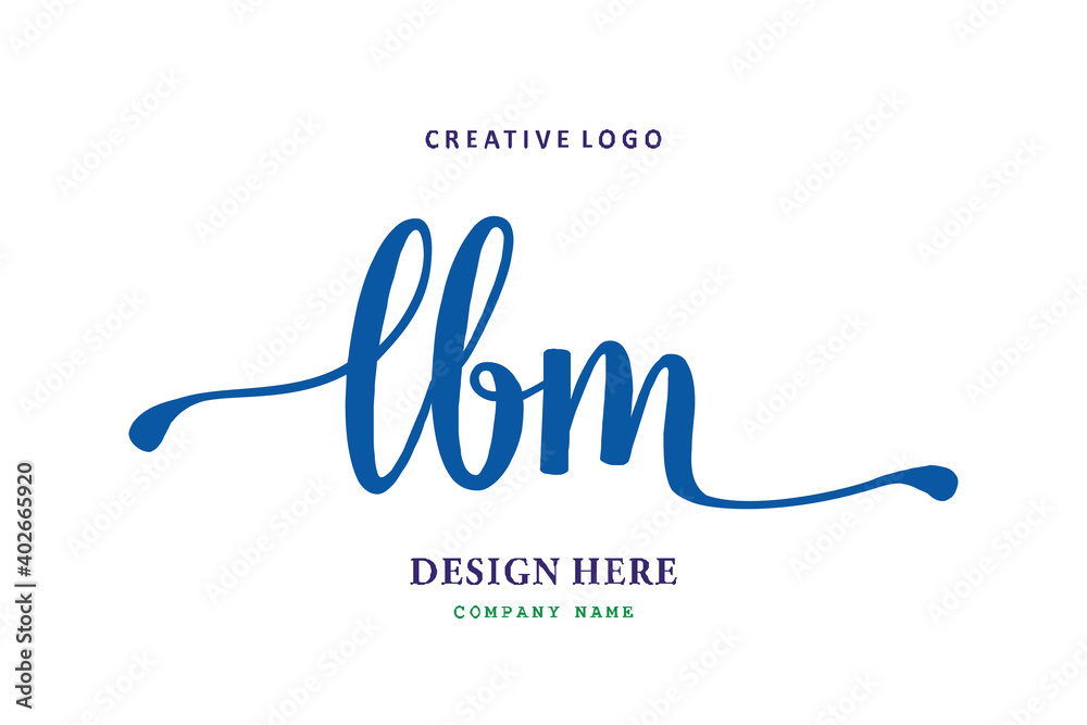 LBM lettering logo is simple, easy to understand and authoritative LBM lettering logo is simple, easy to understand and authoritative