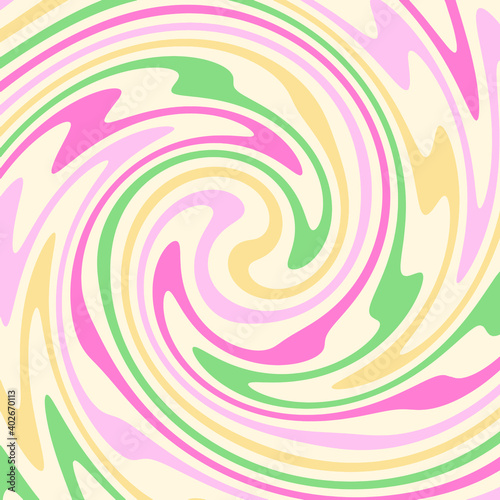 
Twirl 70s spiral abstract fluid background