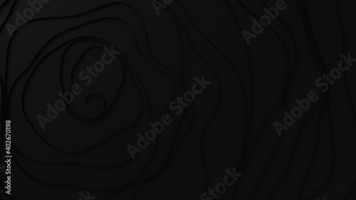 abstract black background. Template Illustration. 3d rendering