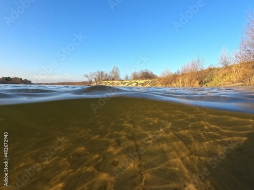 Wallpaper Mural Desna River. Natural underwater landscape in Kiev Region at winter Torontodigital.ca