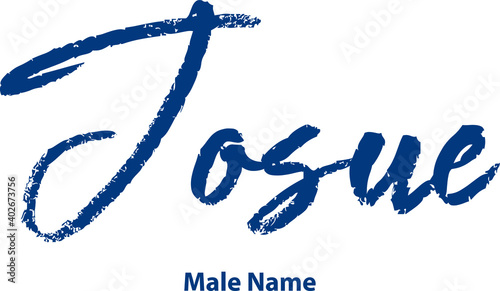 Josue-Male Name Written Letter Brush Calligraphy Text