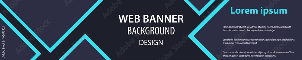 Minimalist banner design. Web banner. Billboard banner. Eps10 vector