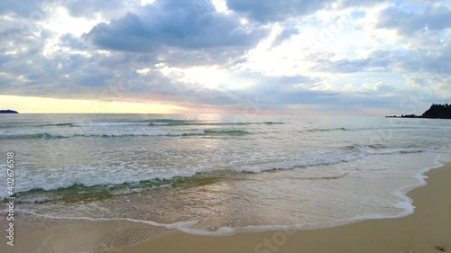 Klong Prao beach Thailand. At Klong Prao Beach, Koh Chang Island, Trat Thailand. The View of beach sea sand and sky in summer day. Beach sea space area.