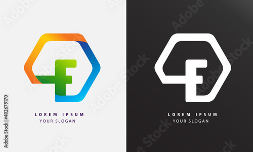 Letters E logo icon design