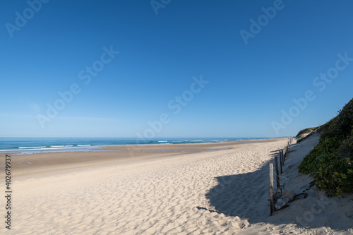 BISCARROSSE (Landes, France), vue sur la plage