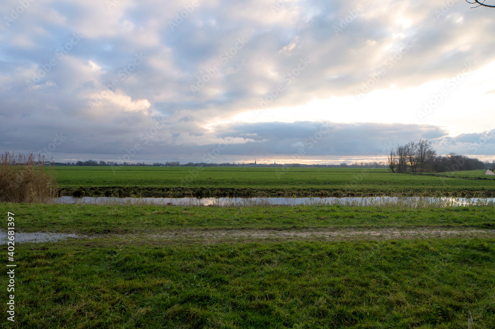Cloud formations above rural fields near Abcoude. Cloud formations above rural fields near Abcoude.
