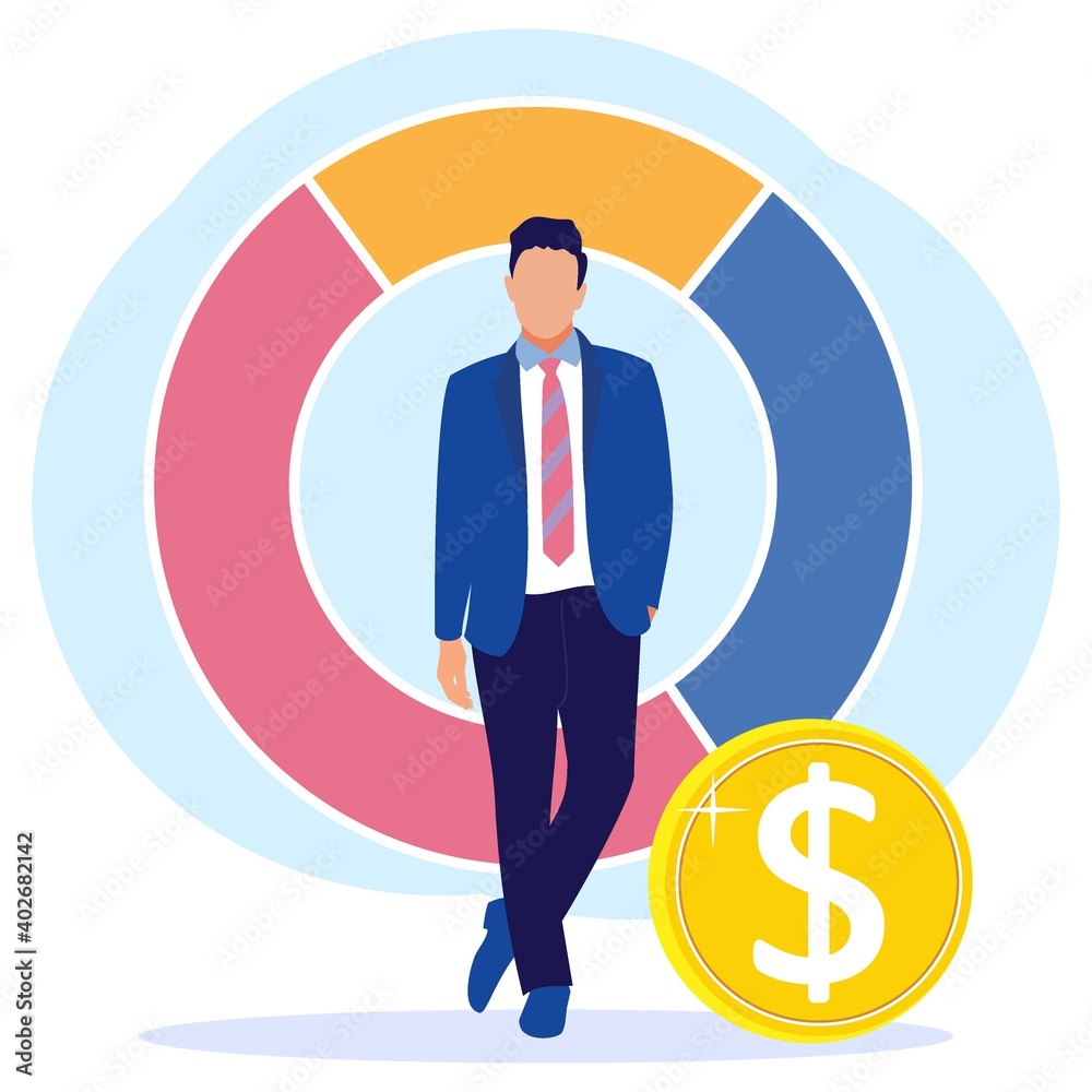 Illustration vector graphic cartoon character of business start up up Illustration vector graphic cartoon character of business start up up