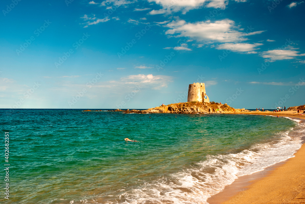 Sardegna, spiaggia della Torre di Barì, Barisardo, Ogliastra, Italia