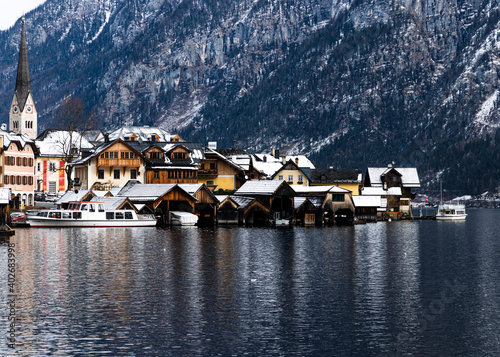 Hallstatt im Winter, Hallstatt, Österreich Europa