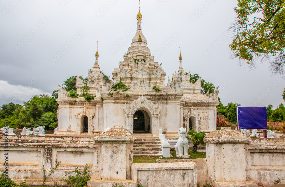 The Maha Aung Mya Bonzan Monastery in Inwa Ava near Mandalay Myanmar Burma Southeast Asia