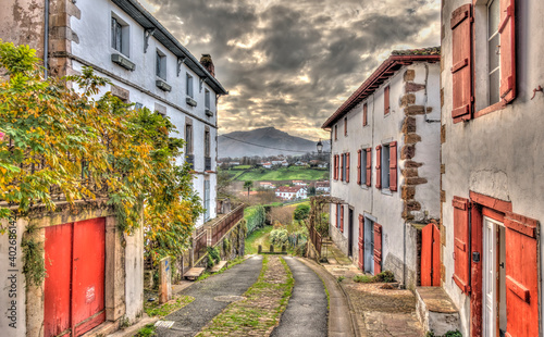 Sare, French Basque Country, HDR Image photo