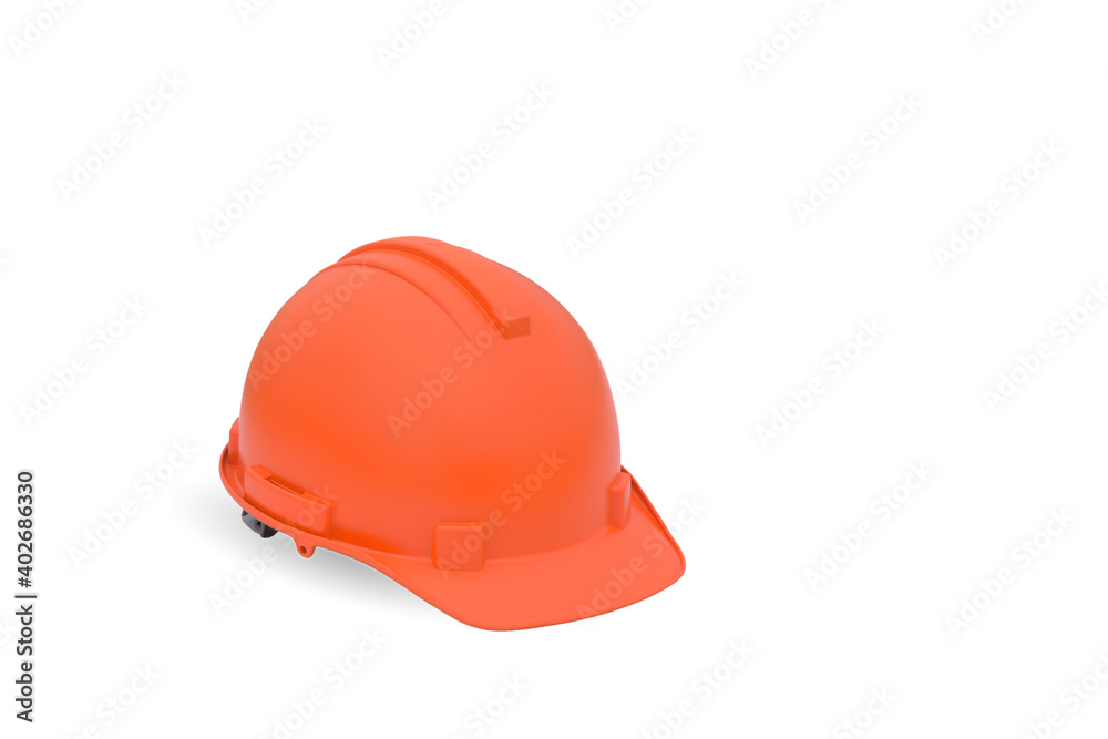 Orange hard hat safety helmet isolated on white background with clipping path. Orange hard hat safety helmet isolated on white background with clipping path.