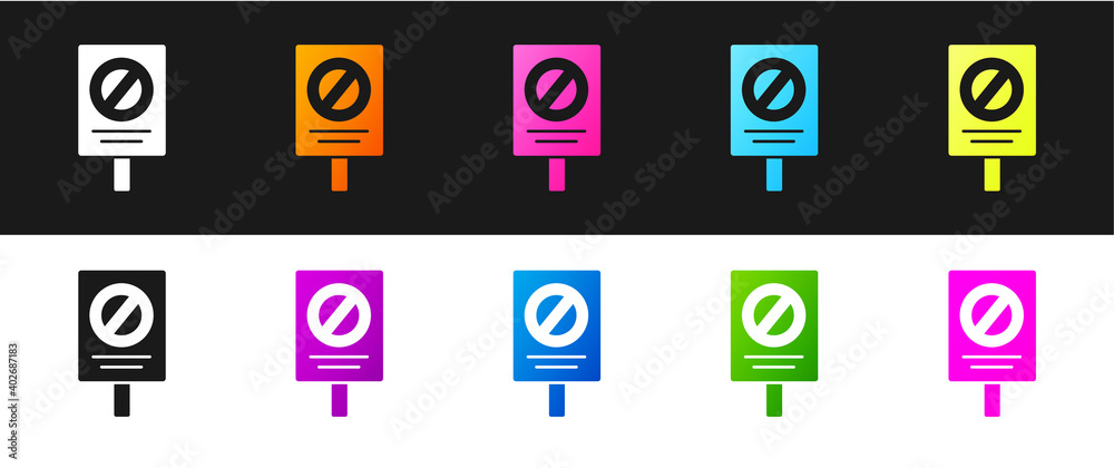 Set Protest icon isolated on black and white background. Meeting, protester, picket, speech, banner, protest placard, petition, leader, leaflet. Vector. Set Protest icon isolated on black and white background. Meeting, protester, picket, speech, banner, protest placard, petition, leader, leaflet. Vector.