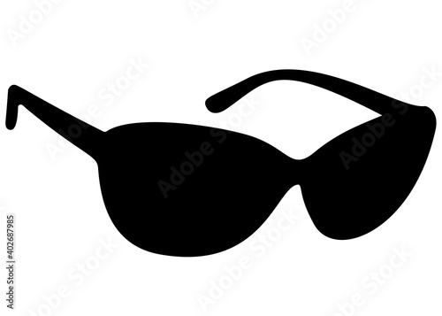 Sunglasses to preserve vision. Vector image.