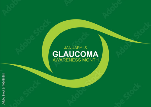 glaucoma awareness month concept poster