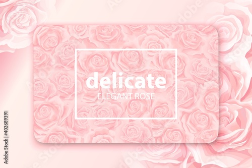 Elegant floral background for your card, flyer, invitation template