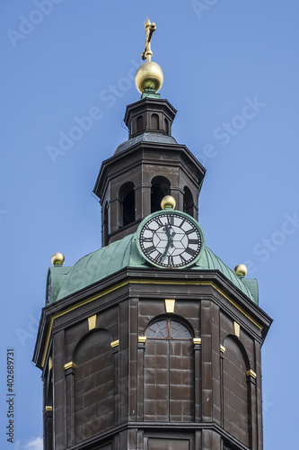 Kungsholm Church (Kungsholms kyrka, 1688) or Ulrika Eleonora Church (Ulrika Eleonora kyrka) - church at Bergsgatan on island of Kungsholmen in Stockholm, Sweden. photo