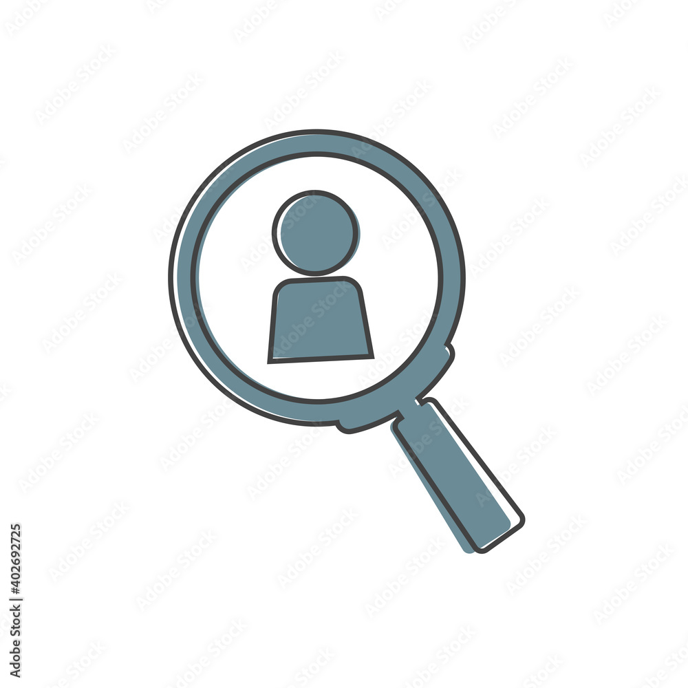 Candidate vector icon on cartoon style on white isolated background. Candidate vector icon on cartoon style on white isolated background.