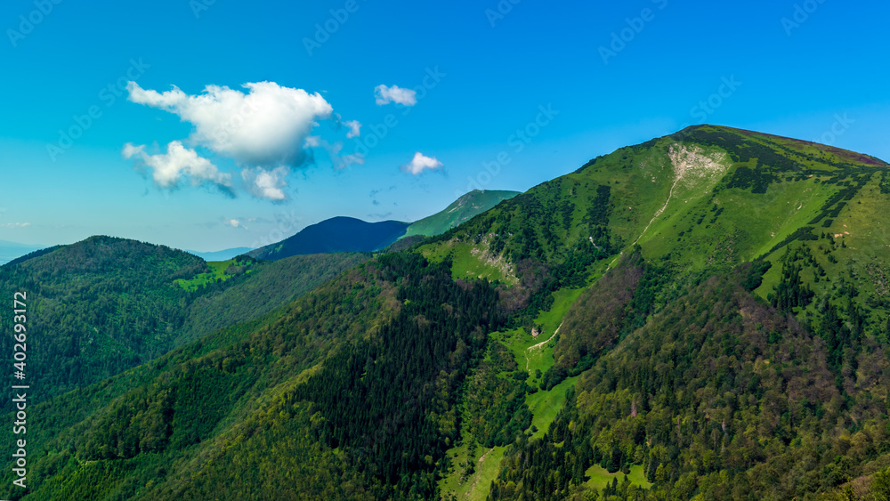 landscape of Mala Fatra, in from: Stoh hill
