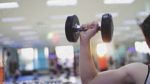 person working out in gym,Muscle training
