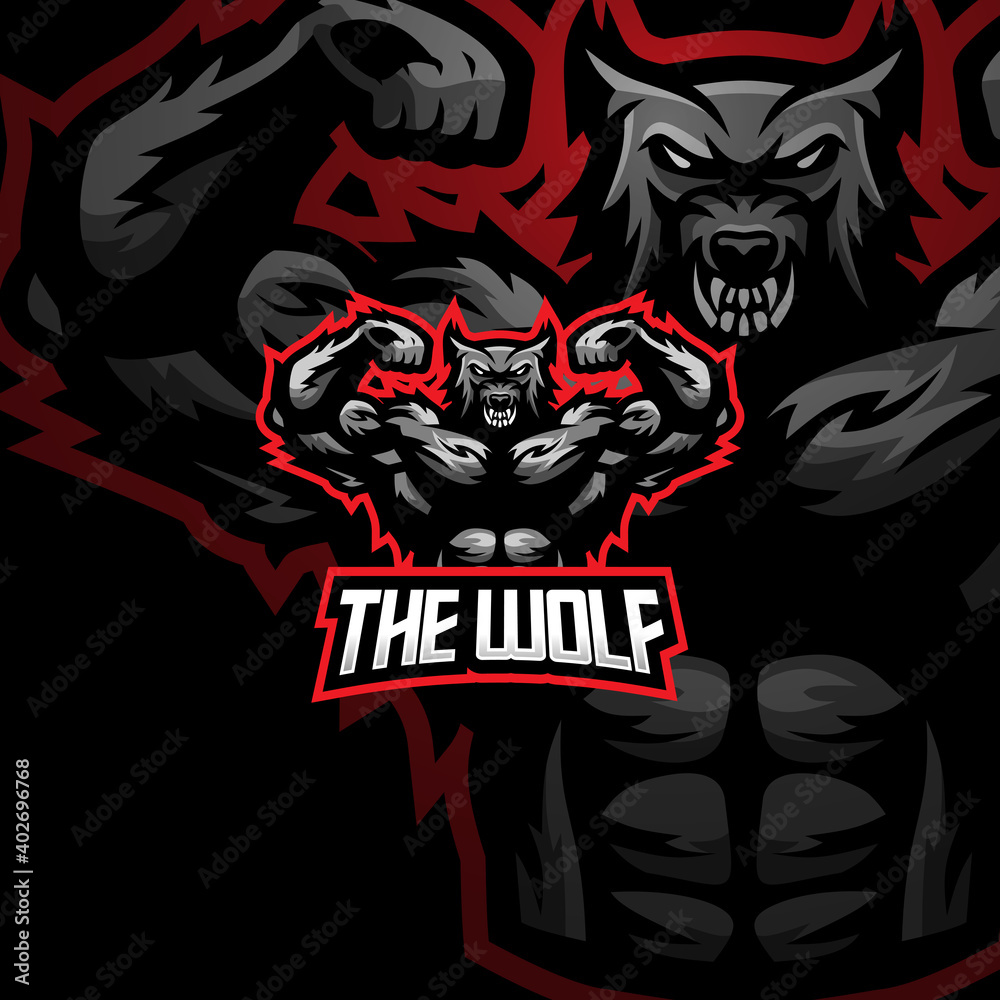 The wold esport logo gaming team mascot