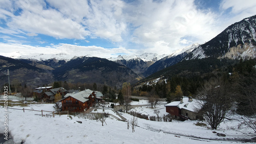 France village Courchevel in the mountains © Adrian