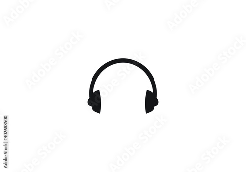 microphone, music logo design vector template.