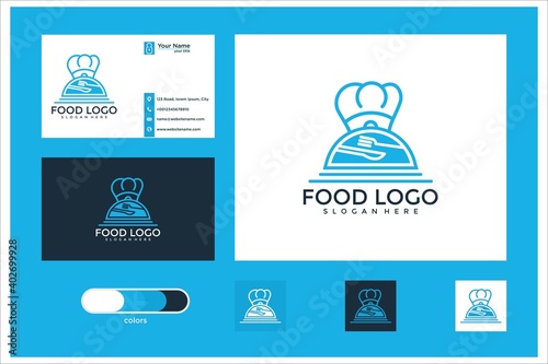 food logo design and business card