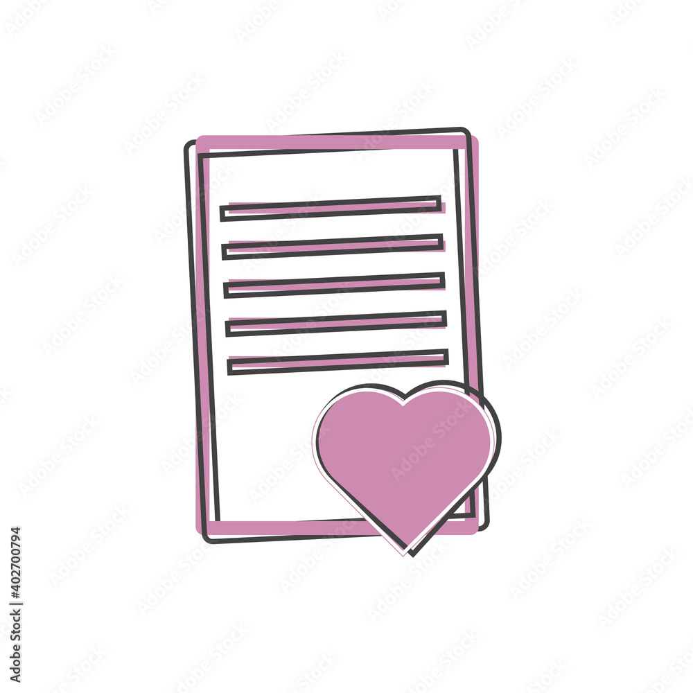 Wish list icon vector icon on cartoon style on white isolated background. Wish list icon vector icon on cartoon style on white isolated background.